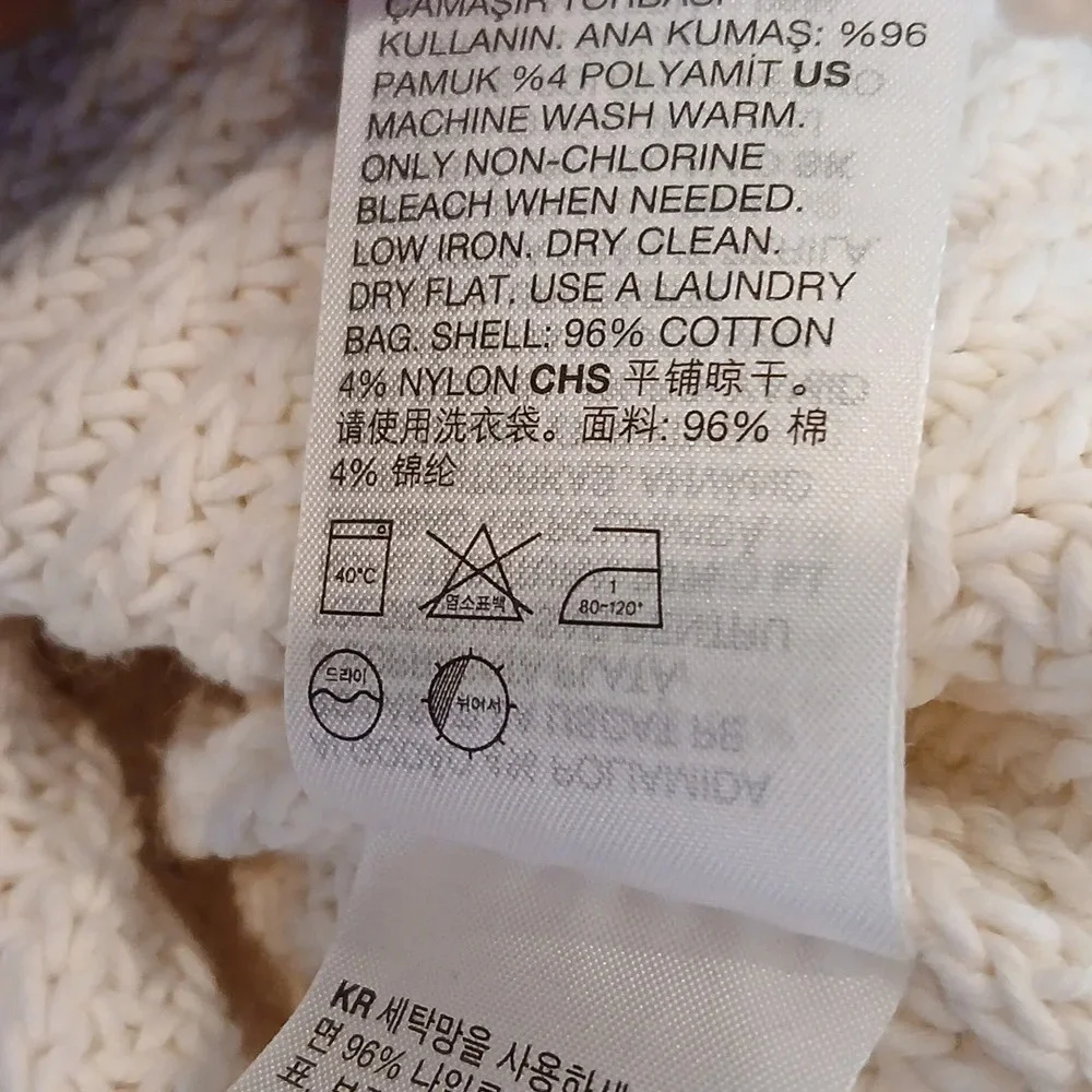 & OTHER STORIES Cropped Sweetheart Bustier Knit Top in cream size Medium - Picture 8 of 11